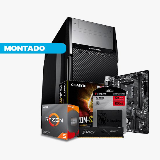 Computador Hook Office AMD Ryzen 5 4600G, 16Gb,  SSD 240